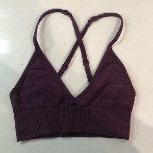 Lululemon Sports Bra Maroon Size 2
